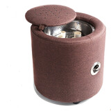 帝春堂坐灸器加大艾灸蒲团坐垫艾灸盒足灸妇科坐灸宫背腹灸打坐茶艺 【棕色艾灸凳】控温款(直径30CM 高30CM)