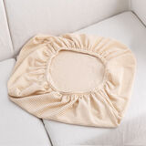 特价捡漏四季加厚弹力全包套沙发套罩坐垫套通用型单人贵妃组合沙发罩 芥末黄 【不起球 不掉色】 6号 宽65-90长125-165