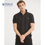 Polo Ralph Lauren 拉夫劳伦男装 经典款定制修身版网眼布Polo衫RL10513 B10-黑色 M