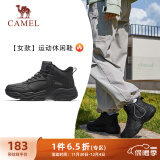 骆驼（CAMEL）加绒保暖女鞋防泼水高帮运动休闲鞋 K24C36L3627 黑色 40