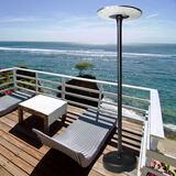 樱伦太阳能庭院灯路灯户外景观露台移动式别墅花园落地露营照明路灯 3.2米高可移动配55CM三色光灯具+感应+摇控