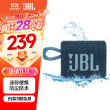 JBL GO3 音乐金砖三代 便携式蓝牙音箱 低音炮 户外音箱 迷你小音响 防水防尘设计 蓝色