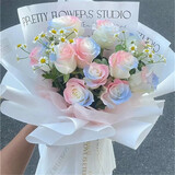 馨冠 鲜花速递红玫瑰礼盒生日礼物送女友花束同城花店配送北京上海 【人鱼姬】19朵人鱼姬玫瑰花束