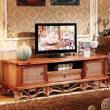 藤妃 藤木电视柜 藤艺家具 实木电视柜 电视柜 1.6米电视柜-THY