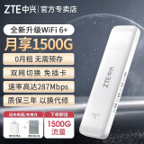 中兴随身wifi【送1500G】可移动无线wifi免插卡支持5G 4G设备不限速便携式网卡托全国通用流量2025款 【升级WiFi6+】F31Pro双网切换-星芒白 送1500G流量+充电头+精美保护