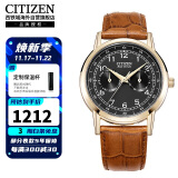 西铁城（CITIZEN）光动能皮带时尚休闲生活防水商务男表AO9003-08E