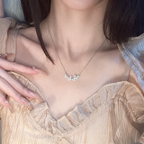 PIARA森语蝴蝶项链S925银森系甜美锁骨链吊坠星星项链送闺蜜轻奢款礼物 花园蝴蝶带礼盒