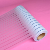 静电磨砂玻璃贴膜半透明条纹办公室隔断腰线窗户贴纸防晒窗贴 静电闪点半透明 高60厘米*2米