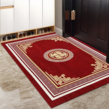 轩皇世家进门地垫门垫防滑入户门厅玄关入门家用门垫门口脚垫轻奢新中式 中式红色 60cm*90cm 1件数