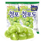 乐天 青葡萄糖韩国进口lotte青提味硬糖韩剧流星糖果青绿葡萄糖 青葡萄糖153g*2袋