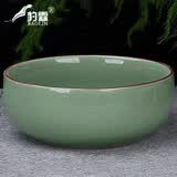 豹霖 茶洗缸大号特大水盂功夫笔洗茶具盆配件大全陶瓷器家用品中式 茶洗大号-哥窑