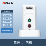 AXLTD 同达无线语音对讲门铃超远距离双向内部通话穿墙办公室家用别墅老人呼叫机器呼救器可对话机充电 S1810白色（2内机）双向通话300米