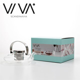 VIVA scandinavia玻璃沏泡茶壶围炉煮茶耐热玻璃分离茶壶可明火电陶炉加热550ml 叶型壶一把【v70500】 550ml