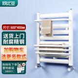 欧比亚小背篓暖气片水暖壁挂式散热器家用卫生间置物架天然气取暖器 亮白色高60*40cm中心距