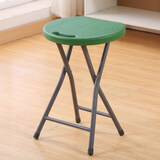 迈亚家具塑料折叠凳子便携家用餐桌高圆凳简约现代创意时尚凳折叠椅子 墨绿色 塑料面