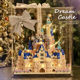 澄拼积木拼装迪士尼城堡巨大型高难度女生拼图儿童玩具7-14岁生日礼物 大花园迪士尼+防尘礼盒+灯+1公仔