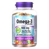 伟博天然Webber Naturals Omega-3深海鱼油软胶囊 加拿大原装送礼礼盒 三倍鱼油 80粒*1瓶