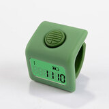 艺巅吉彩 电子计数器带夜光点数器手指型 可充电防清零9通道led数显计数器 小仟计绿色-充电款 电子计数器