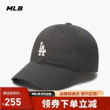 MLB帽子男女四季软顶棒球帽休闲运动鸭舌帽3ACP7701N-07CGS-F/炭灰色