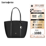 新秀丽（Samsonite）潮流通勤托特女包单肩大开口手提包通勤百搭黑色NO3礼物送女友