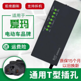 恒玛爱玛电动车电瓶车充电器48V2060V72V20两轮三轮通用充满自动断电 七灯48V12Ah爱玛通用T