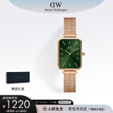 丹尼尔惠灵顿（DanielWellington）DW女士手表小绿表时尚欧美表经典复古小方表生日礼物DW00100445