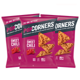 POPCORNERS柬埔寨进口 玉米脆 噗噗脆玉米片爆米花零食 甜辣3袋142g