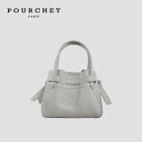 POURCHET宝榭 时尚小蜻蜓包包女欧美风时尚手提包女包 灰色
