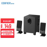 漫步者（EDIFIER） R101V 电脑电视手机多媒体音箱2.1声道音响 重低音炮 台式小音响 R101V蓝牙版【R101BT】