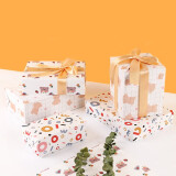 TaTanice包装纸6张装 格格熊礼物包装纸生日礼物母亲节礼物礼品纸