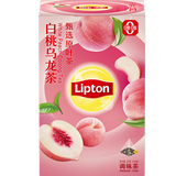 立顿（Lipton）花草果粒水果茶 白桃芒果西柚茉莉荔枝红茶 三角茶包袋泡茶 白桃乌龙调味茶 1.8g*15包