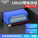 德力普（Delipow）18650锂电池组夜钓钓鱼灯电池大容量功率带保护板3.7v 可支持定制 3.7V 12000mAh【XH2.54/2P头】