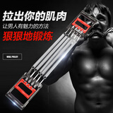 Flamingice拉力器 女士扩胸器男士多功能弹簧臂阻力器胸肌力量训练体育运动健身器材家用扩力器 多功能握力拉力器