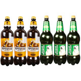 贝里麦德维熊牌俄罗斯原装进口贝里麦德维熊牌啤酒带大白熊图案啤酒大桶装整箱 1.25L 6瓶 (大白3+棕熊3桶)
