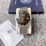 【二手99新】浪琴（LONGINES）男表博雅系列 商务休闲男士超薄自动机械手表 瑞士品牌天文台认证 39mm 钻刻黑盘 L4.910.4.57.6