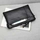 酷奇袋鼠（KUQIDAISHU）手包男质感手抓包大容量信封包男士夹包手拿包男商务包包 升级主图款小号套装