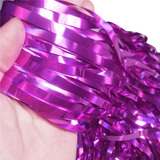 Smile Party2米雨丝帘 满月生日订儿童节甜品台开学教室背景摆台背景装饰 亮玫红雨丝帘（1米×2米）