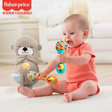 费雪玩具小水獭安抚哄睡好伙伴感官启蒙音乐酣睡小水獭GHL41六一礼物 小水獭+摇铃安抚礼盒