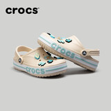 卡骆驰crocs洞洞鞋贝雅卡骆班轻便耐磨一脚蹬休闲鞋|205089 冬日白/彩色-1LI 37 /38(230mm)