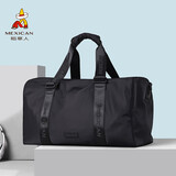 稻草人旅行包男手提包男士行李包健身包大容量商务出差运动行李袋黑色