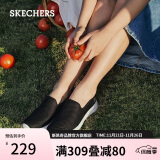 斯凯奇（Skechers）女鞋网面透气健步鞋一脚蹬轻盈缓震休闲鞋懒人鞋15600