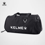 KELME/卡尔美运动桶包健身包圆筒斜跨包训练拎包旅行背包 黑色（长41*宽23高23CM） 均码