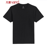 凡客诚品官方店短袖T恤男紧密纺全棉纯素色T恤半袖基础款 黑色 XL