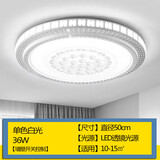 欧普达科奇客厅灯吸顶灯led圆形新款大灯现代简约卧室灯大厅主卧室吊灯具 36W 星空50cm白光厚度7cm