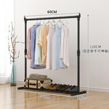 火月亮晾衣架落地简易晾衣杆阳台室内折叠晒衣卧室凉衣架衣服架子挂衣架 碳钢小号款 固定60长 推荐