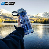 乐基因（nalgene） 吸管杯孕妇儿童老人安全塑料杯子户外便携车载运动健身美国进口 蓝色 550ml 【20oz MultiDrink Blue】
