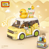 俐智（Loz）小颗粒积木拼装男女儿童玩具模型新年礼物生日礼物4209鸭鸭车