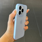 权速【不发黄】超薄磨砂软壳适用苹果手机iPhone15新款手机壳轻薄简约iPhone14硅胶男女款全包防摔保护 【薄透蓝】极薄磨砂软壳 iPhone 16 Promax