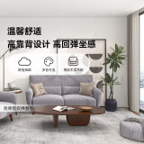NITORI宜得利家居 家具 沙发现代简约客厅布艺日式高靠背三人位 伊娜 灰色