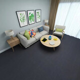 J Carpet地毯办公室地毯方块拼接满铺房间客厅家用商用公司pvc大面积 13Z黑色  4片装 50*50cm/片